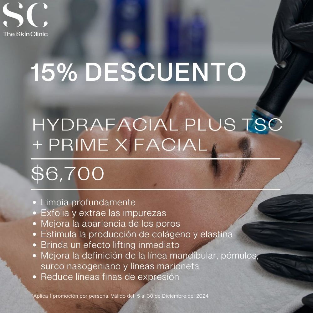 15%  Hydrafacial  Plus Tsc + Prime X Facial